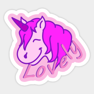 Rosa Einhorn Sticker